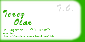 terez olar business card